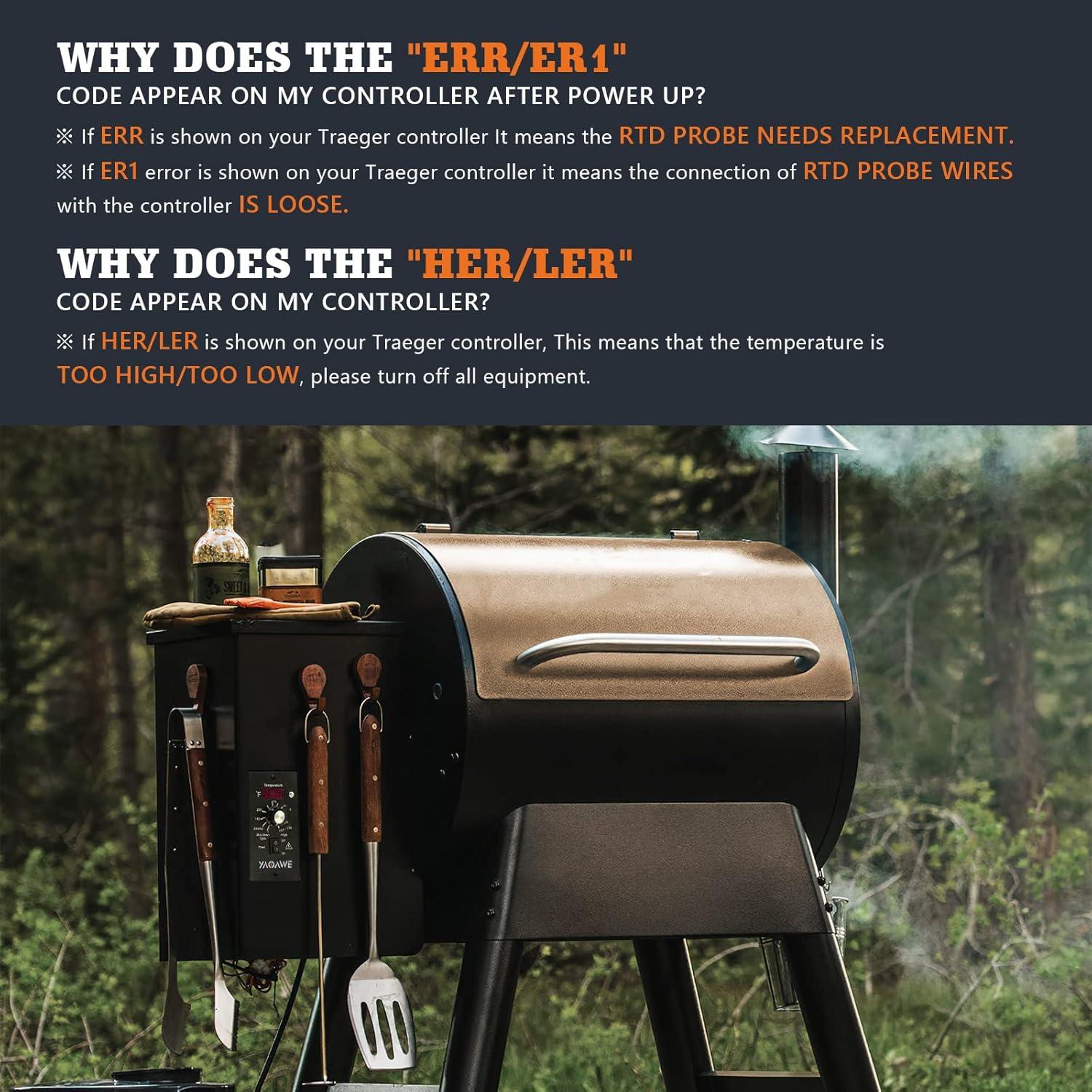 Kit de Repuestos Termostato Digital YAOAWE para Parrillas Traeger