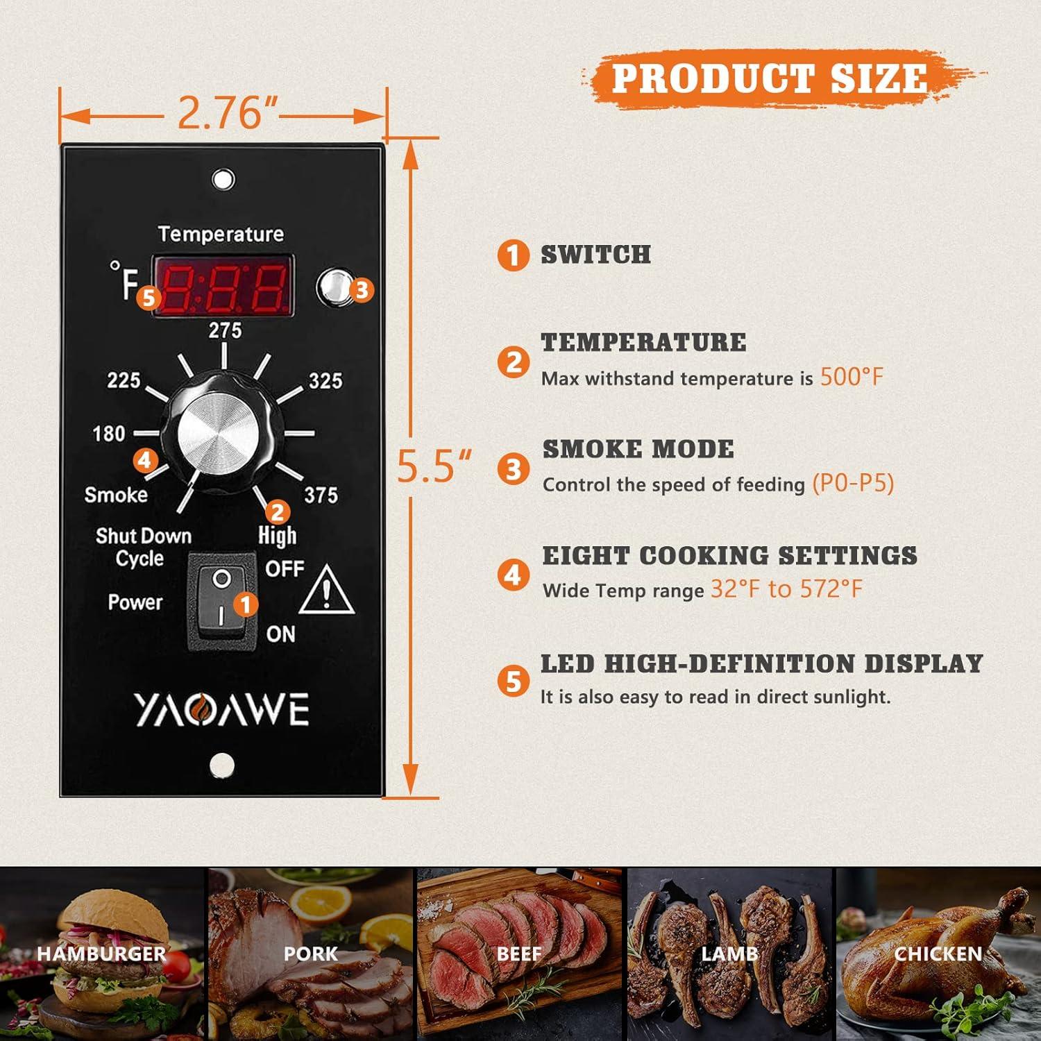 Kit de Repuestos Termostato Digital YAOAWE para Parrillas Traeger