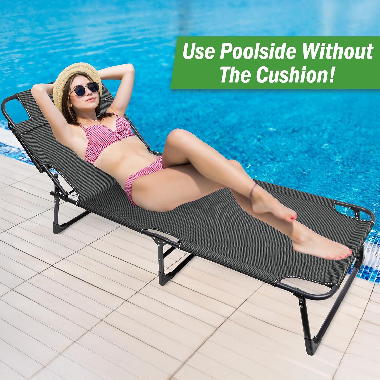 Cama Plegable Camping Wakeman con Colchón 200kg Ajustable