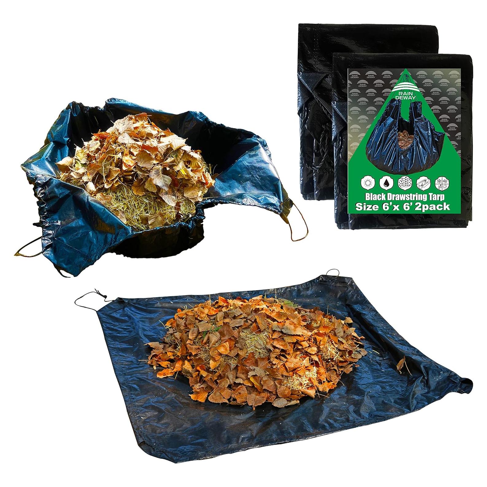 Bolsa de Hoja RAINDEWAY 1.83x1.83m 2pack Poliéster Negro