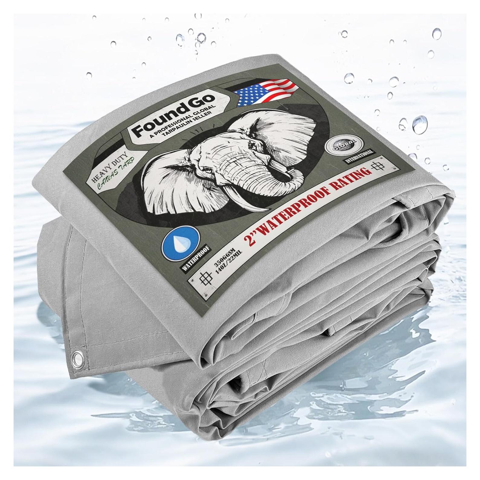 Lona Tarp Impermeable FoundGo 1.83x2.44m 22 Mil Gris
