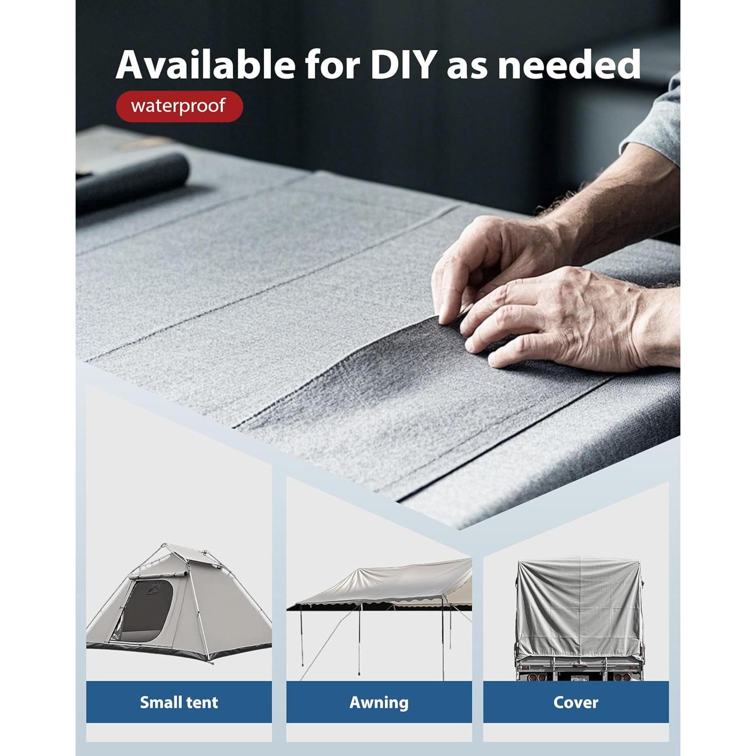 Lona Tarp Impermeable FoundGo 1.83x2.44m 22 Mil Gris