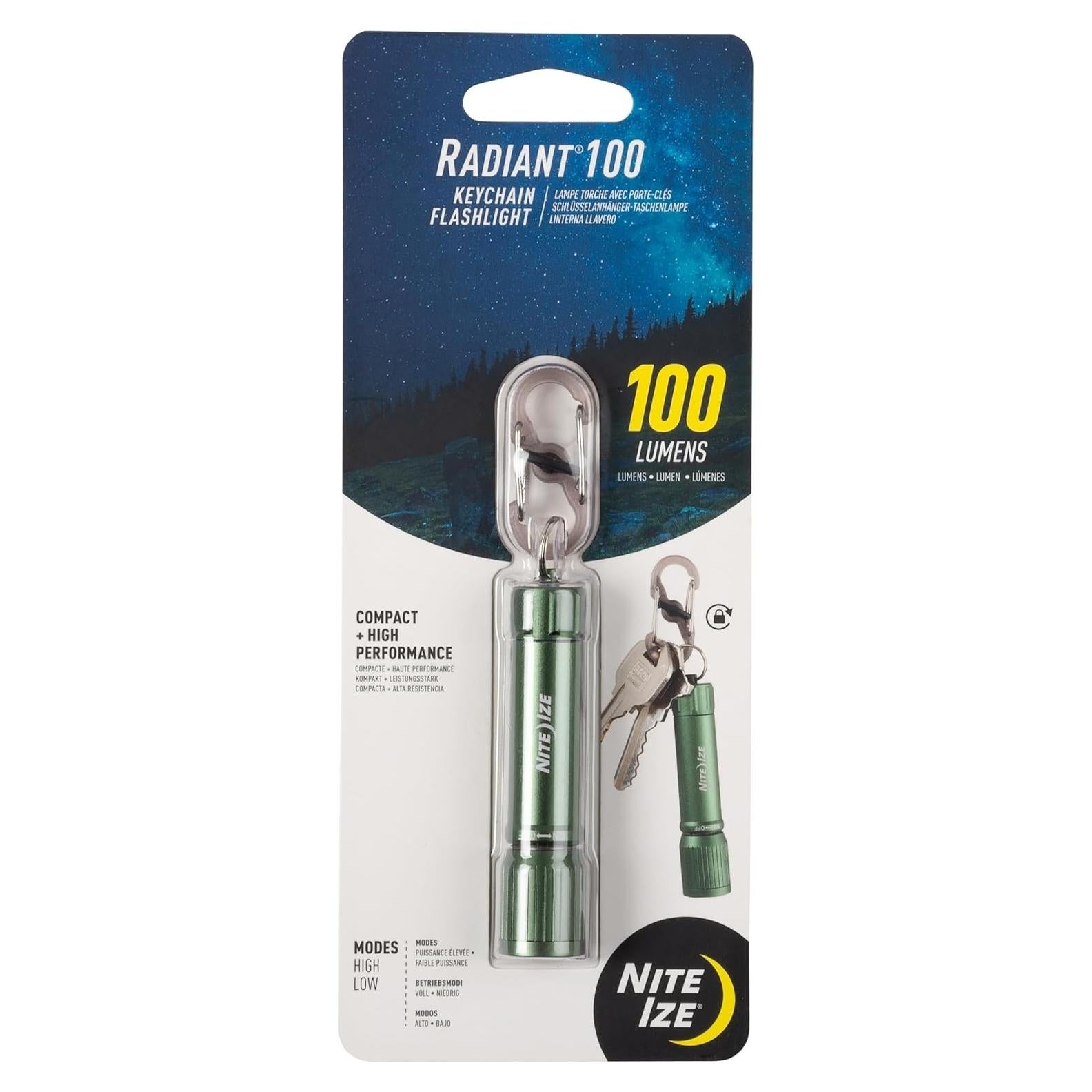 Linterna de Llavero Nite Ize Radiant 100 - Compacta y A Prueba de Agua