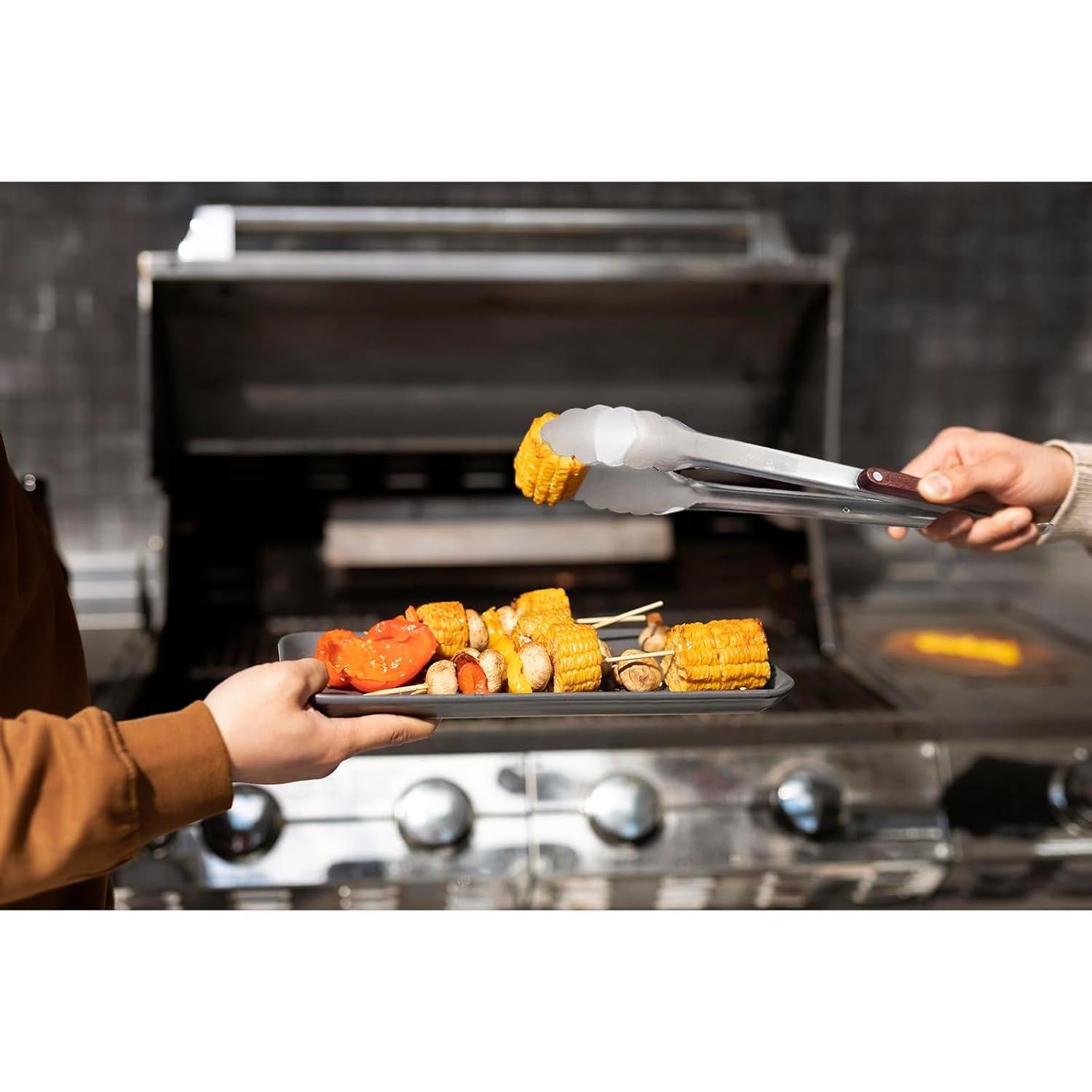 Juego de Pinzas y Espátula de Acero Inoxidable Esie Houzie 3 Piezas