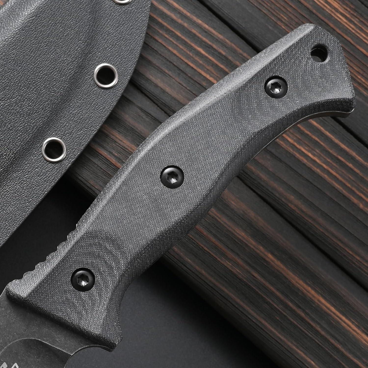 Cuchillo de hoja fija Sitivien ST22 de acero 154CM y mango Micarta