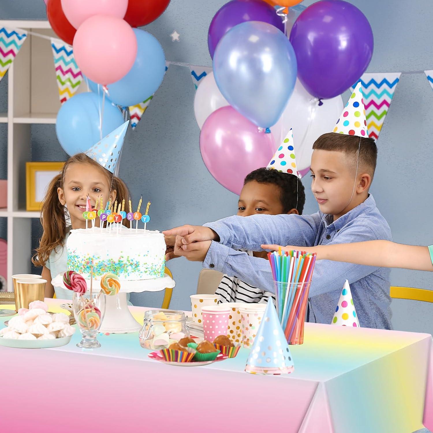 Paquete de 3 Manteles Arcoíris BHEYA 137x274 cm Fiesta