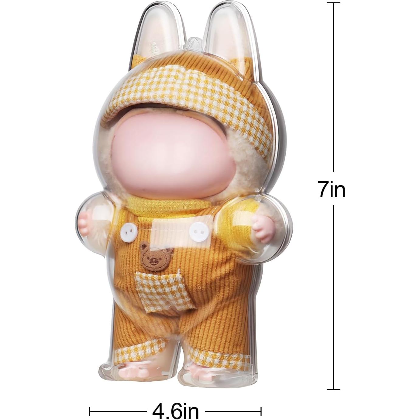 Estuche Protector y Ropa para Muñeca Labubu 17 cm