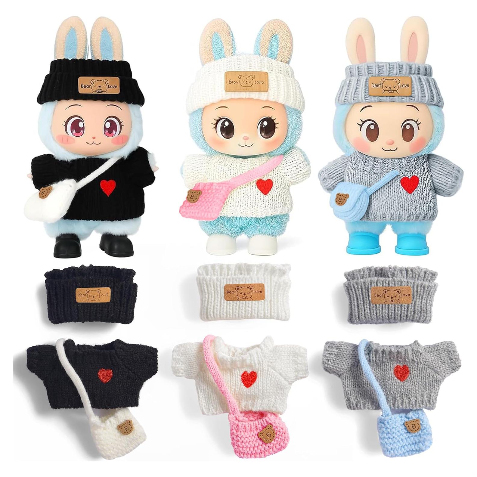 Conjuntos de Ropa para Muñecas ebuddy 17cm - 3 Piezas