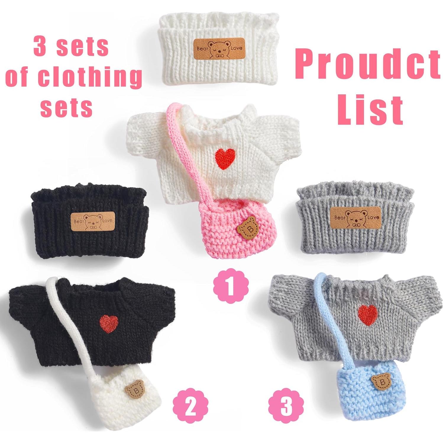 Conjuntos de Ropa para Muñecas ebuddy 17cm - 3 Piezas