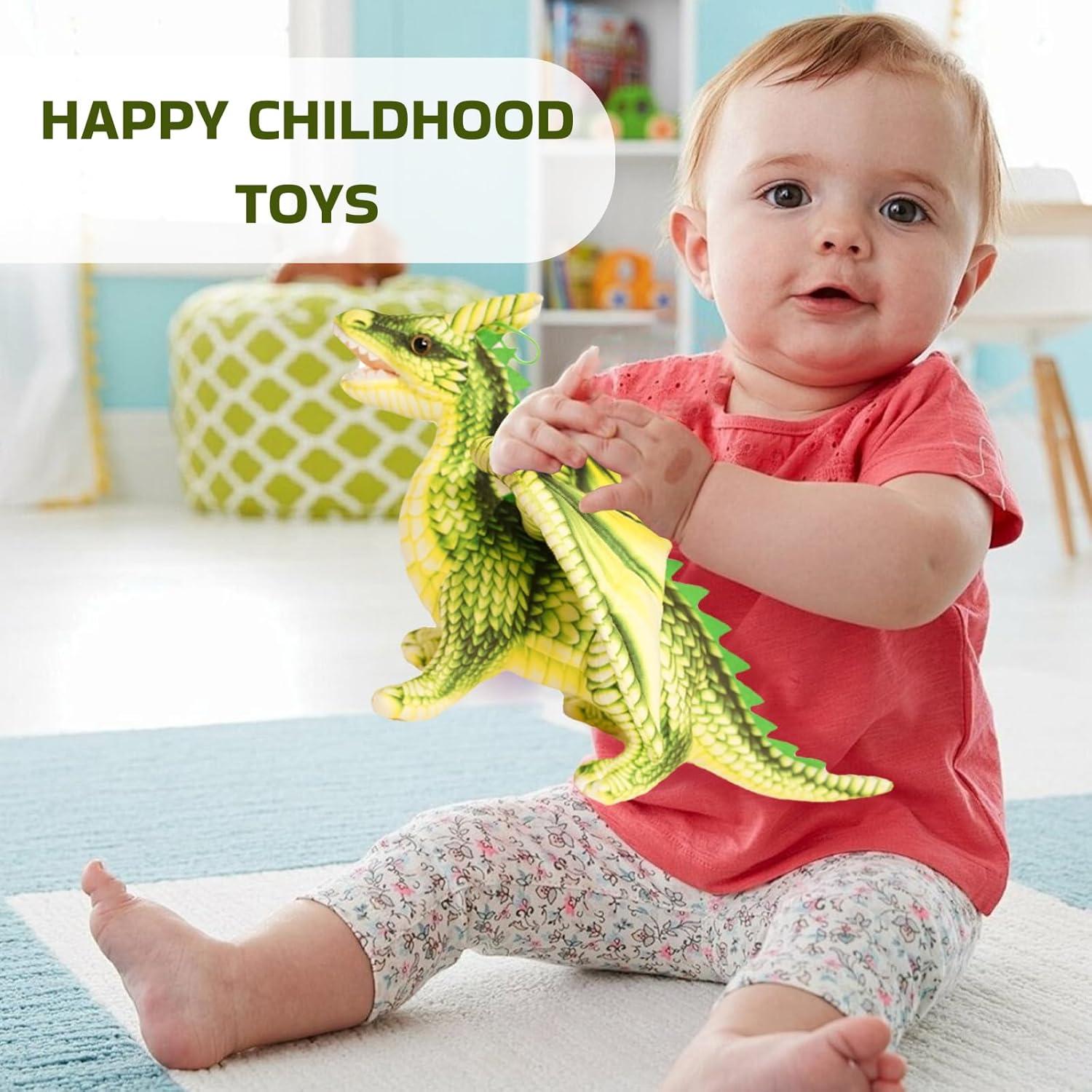 Juguete de Peluche Dragón Verde Gotikle 41.91 cm Suave