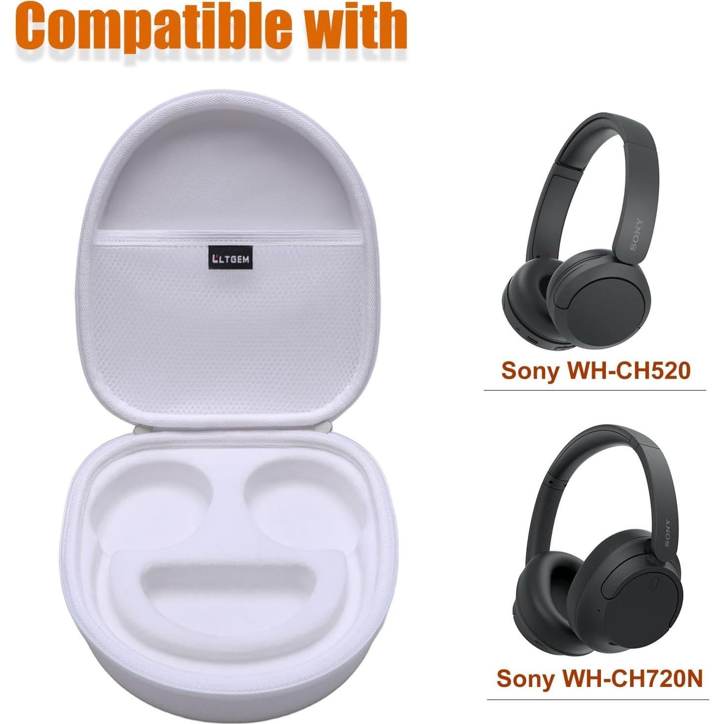 Funda LTGEM para Auriculares Sony WH-CH720N/WH-CH520 - Púrpura