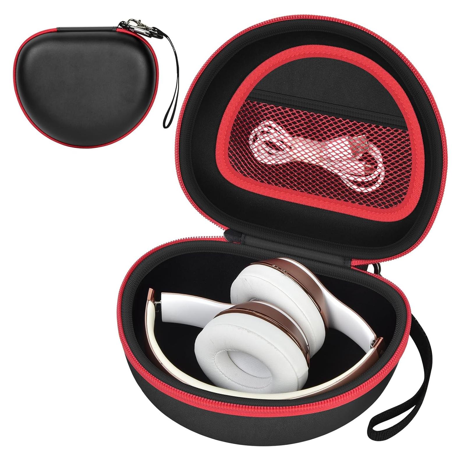 Funda para Auriculares COMECASE Extra Grande Negra - Compatible con Beats y Picun