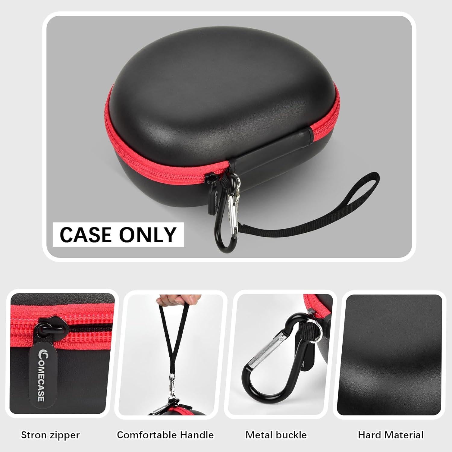 Funda para Auriculares COMECASE Extra Grande Negra - Compatible con Beats y Picun