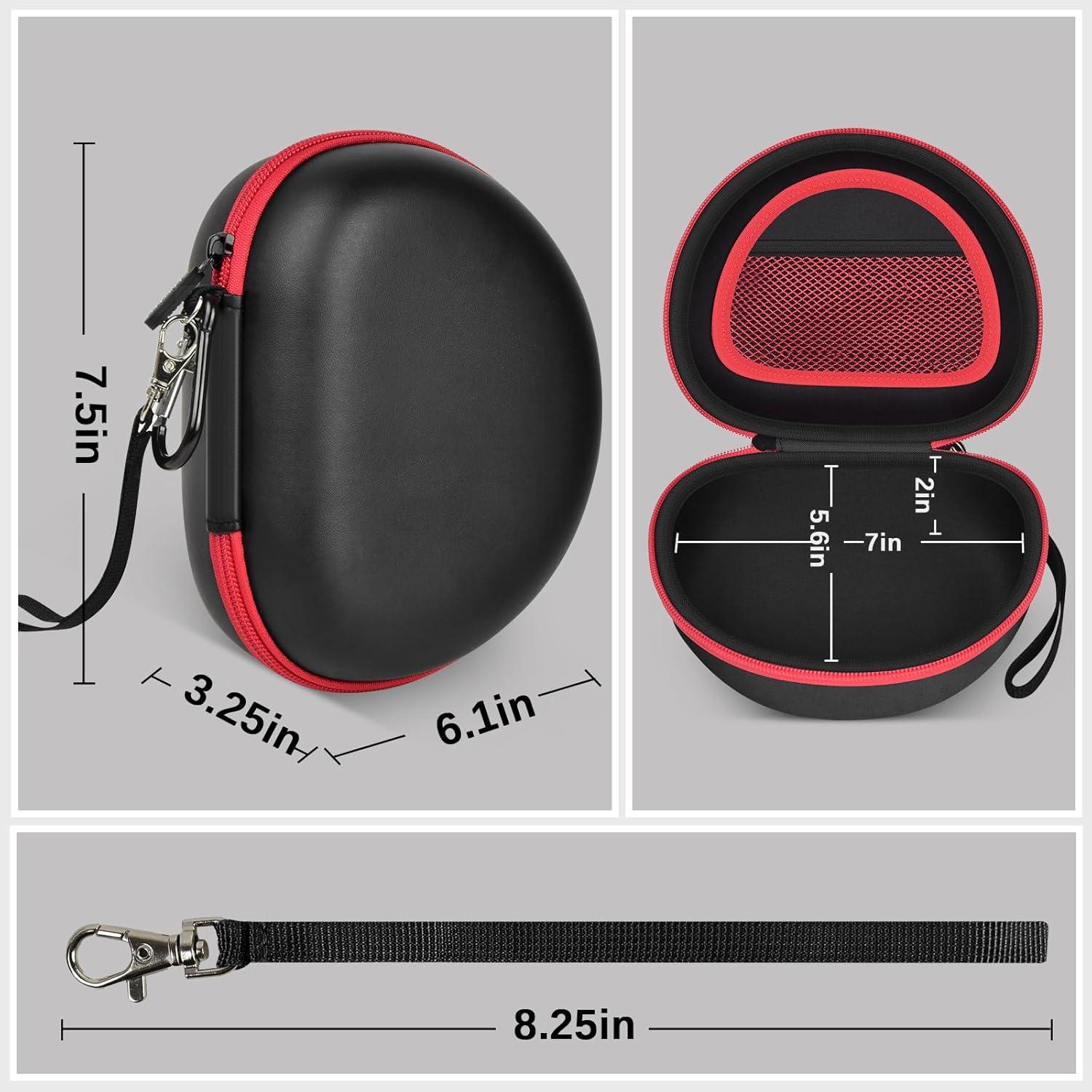 Funda para Auriculares COMECASE Extra Grande Negra - Compatible con Beats y Picun