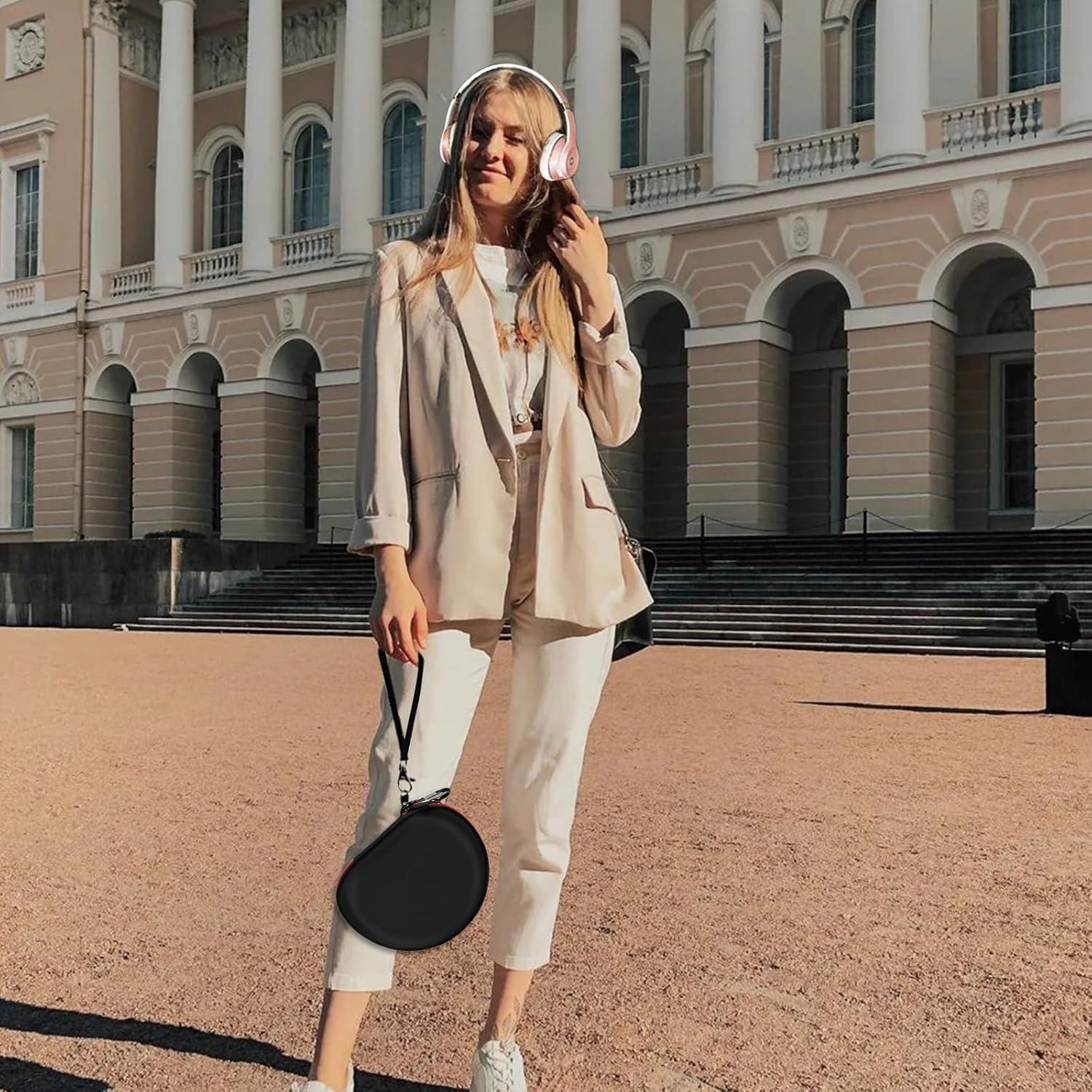 Funda para Auriculares COMECASE Extra Grande Negra - Compatible con Beats y Picun