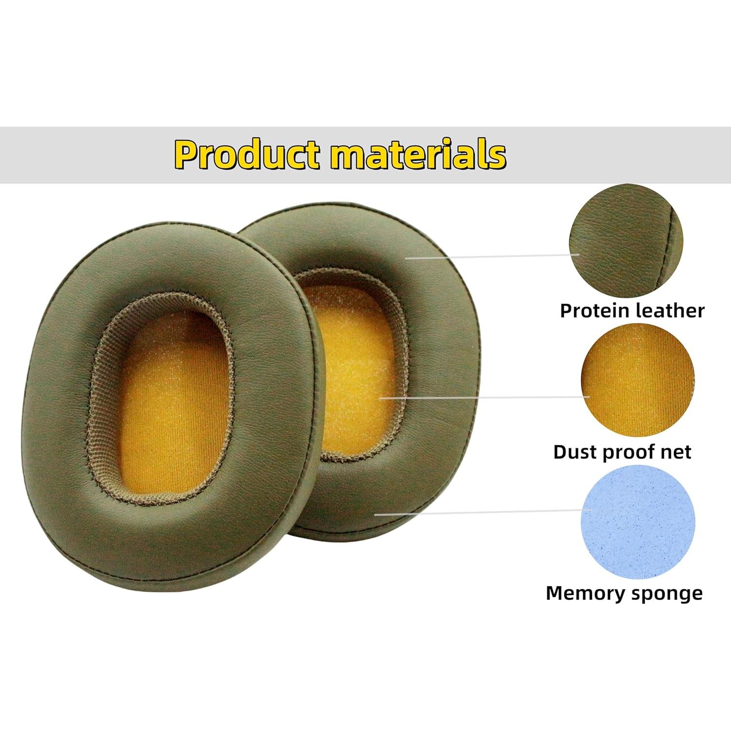 Almohadillas de Repuesto Skullcandy Hesh 3/Evo/Crusher ANC Verde Militar