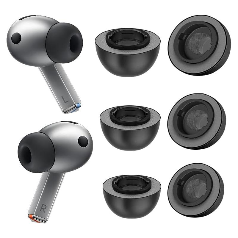 Consejos de espuma viscoelástica para Samsung Galaxy Buds3 Pro S/M/L