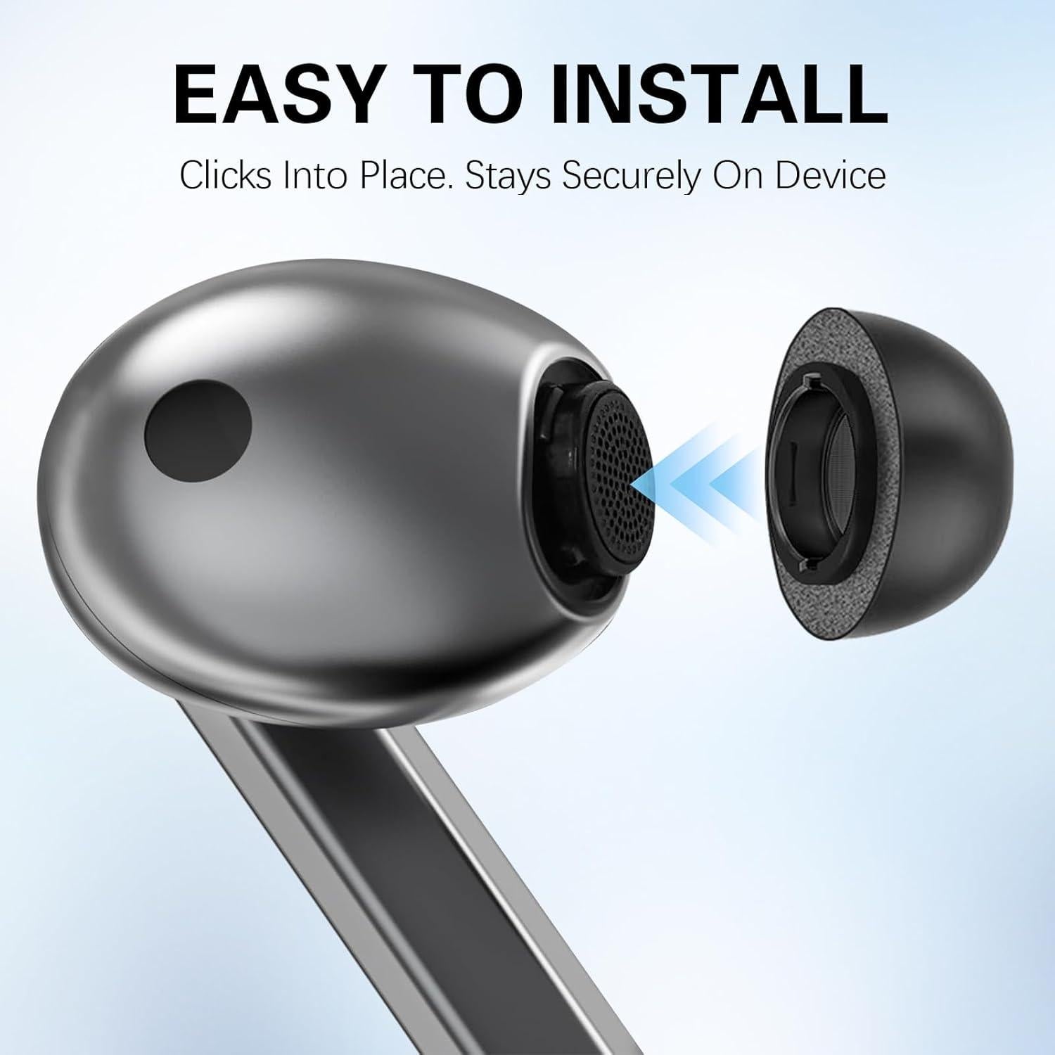 Consejos de espuma viscoelástica para Samsung Galaxy Buds3 Pro S/M/L