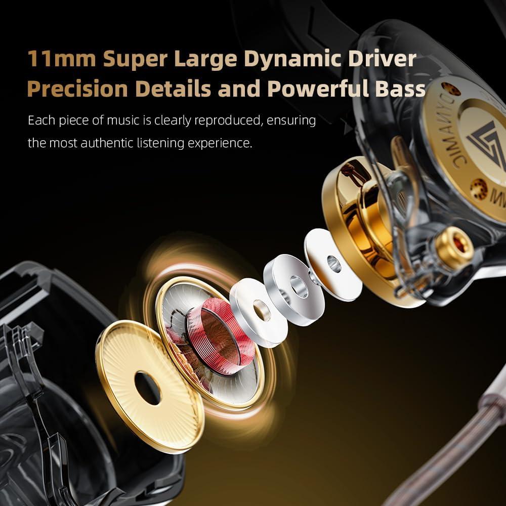 Auriculares Gaming QKZ ENZO In Ear con Micrófono 11mm Negro