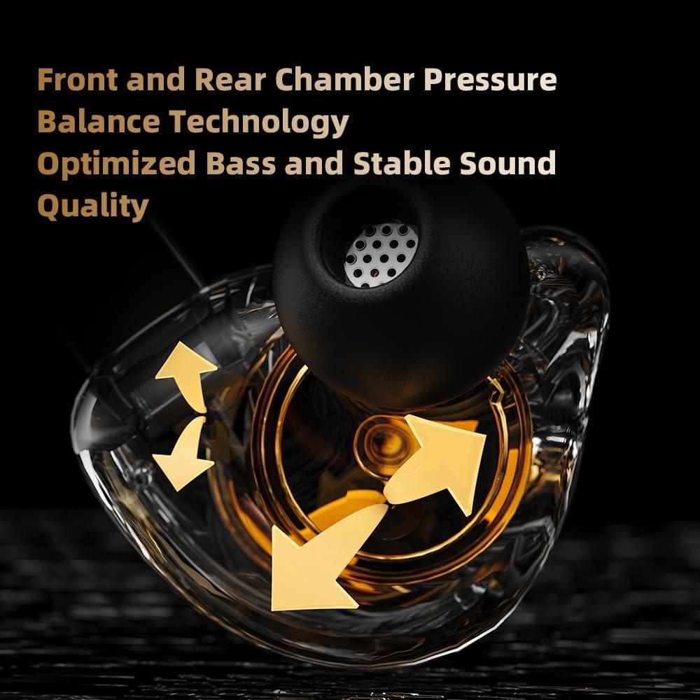 Auriculares Gaming QKZ ENZO In Ear con Micrófono 11mm Negro