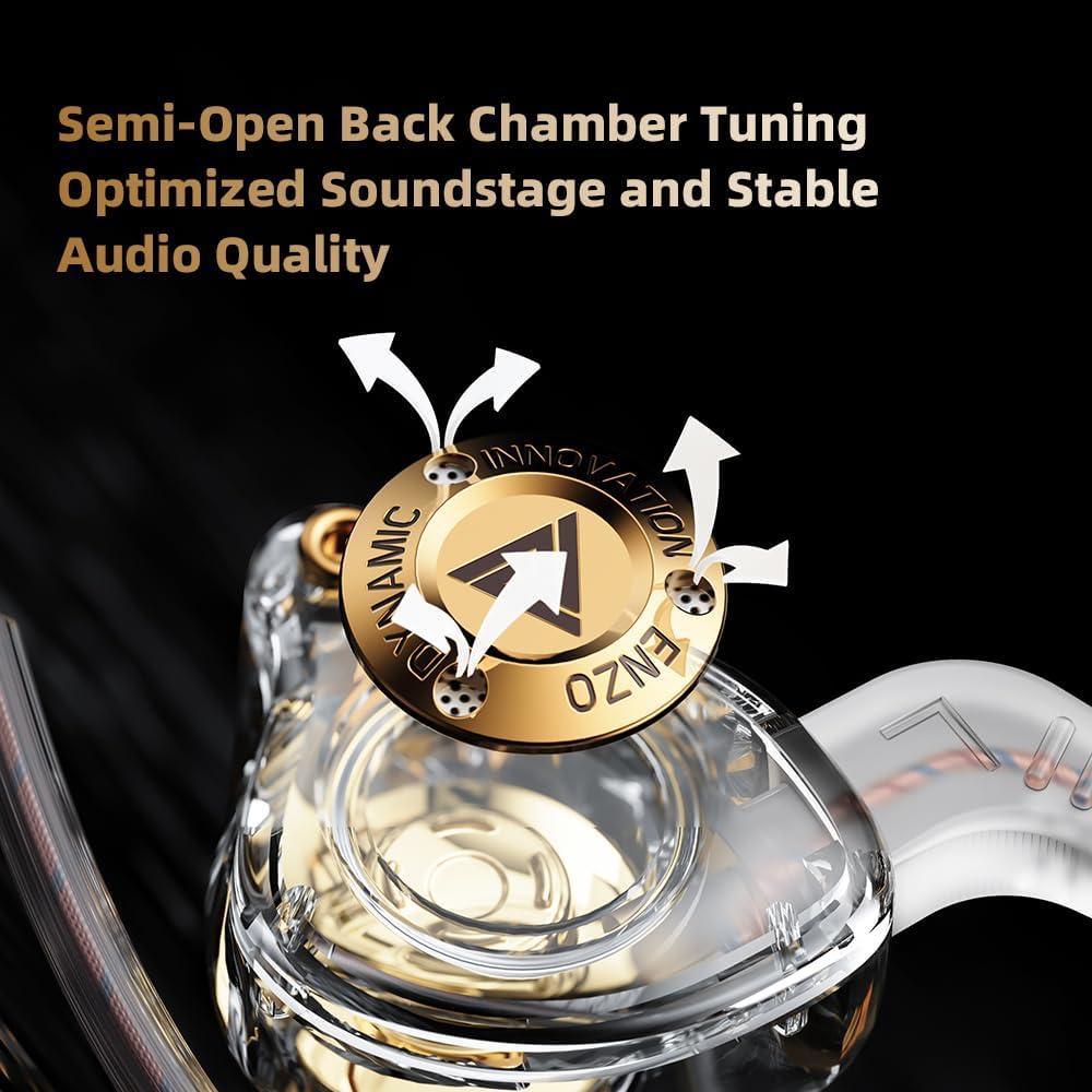 Auriculares Gaming QKZ ENZO In Ear con Micrófono 11mm Negro