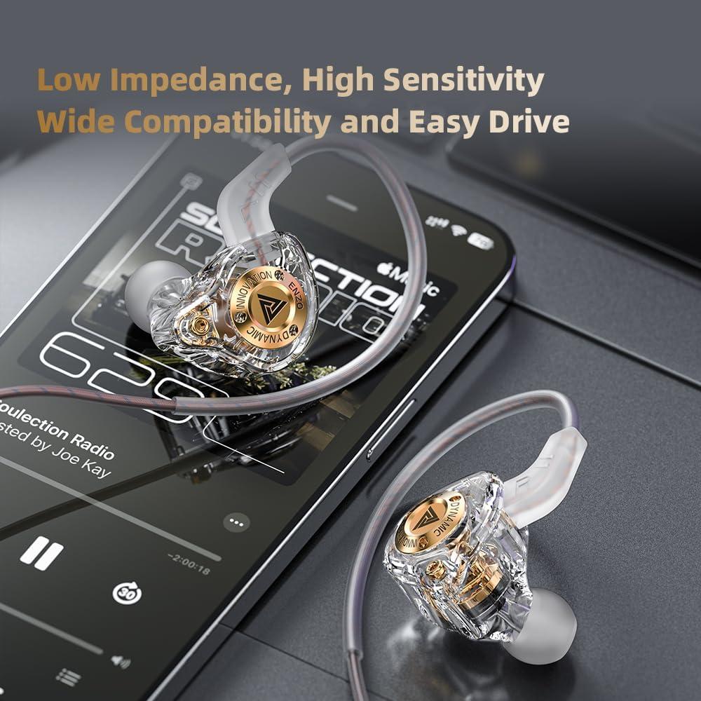 Auriculares Gaming QKZ ENZO In Ear con Micrófono 11mm Negro