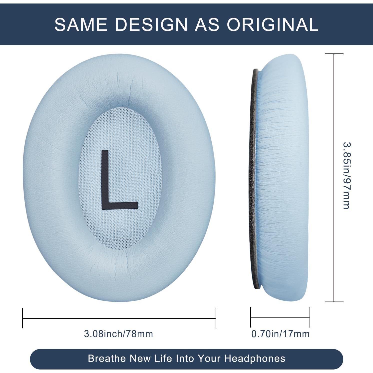 Almohadillas de Reemplazo GEVO para Bose QC45 y QC SE - Azul