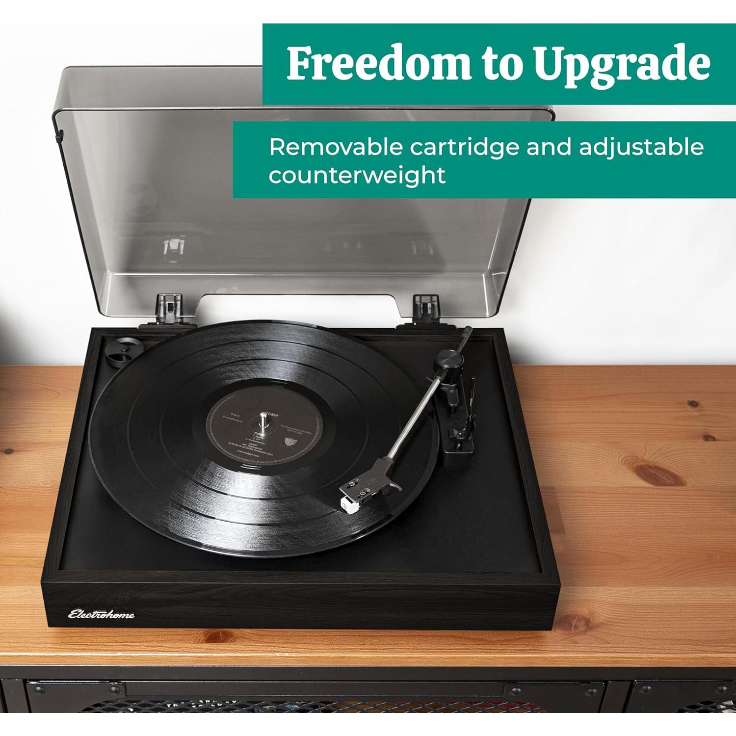 Reproductor de Vinilo Electrohome RR35 con Altavoces Bluetooth