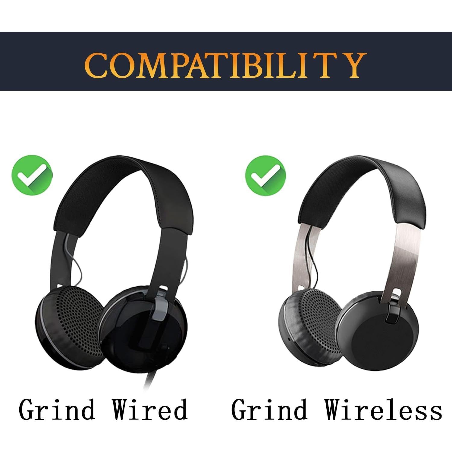 Almohadillas de Reemplazo SOULWIT para Auriculares Skullcandy Grind - Negro