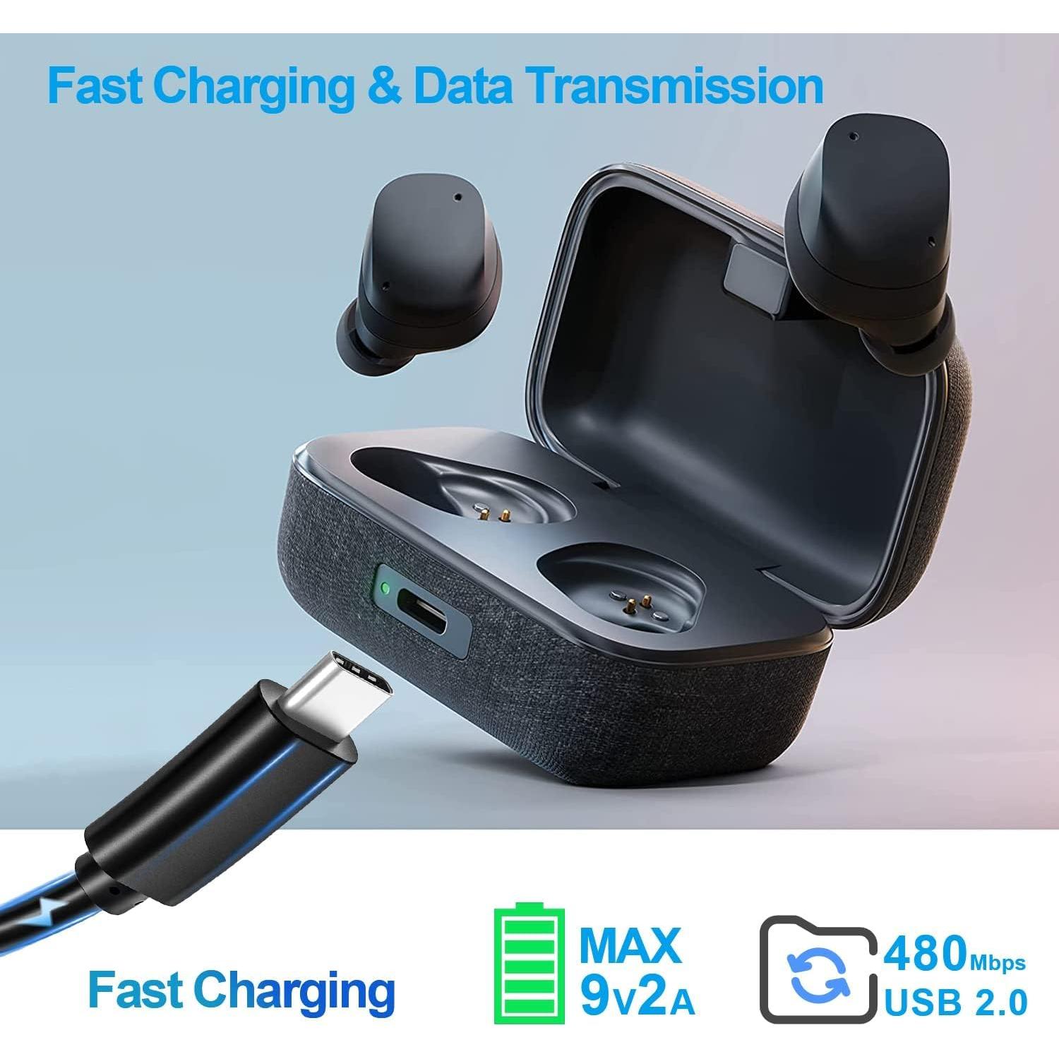 Cable de Carga Rápida USB C Aiivioll 0.5m para Sennheiser