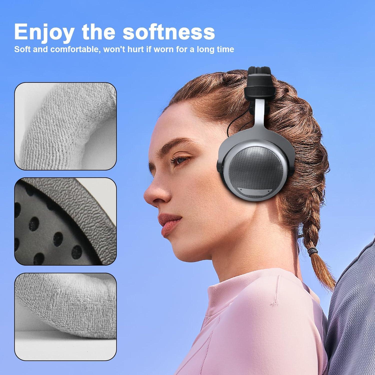 Almohadillas de Reemplazo Defean para Auriculares Beyerdynamic DT990 DT880 DT770 PRO - Espuma de Memoria