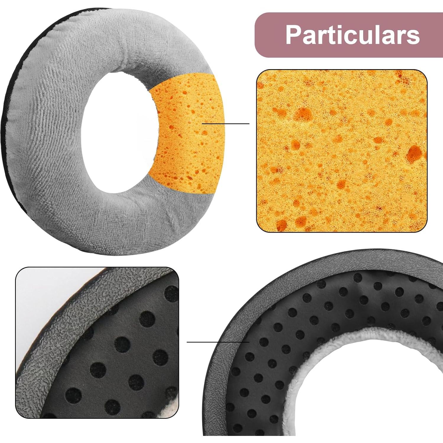 Almohadillas de Reemplazo Defean para Auriculares Beyerdynamic DT990 DT880 DT770 PRO - Espuma de Memoria