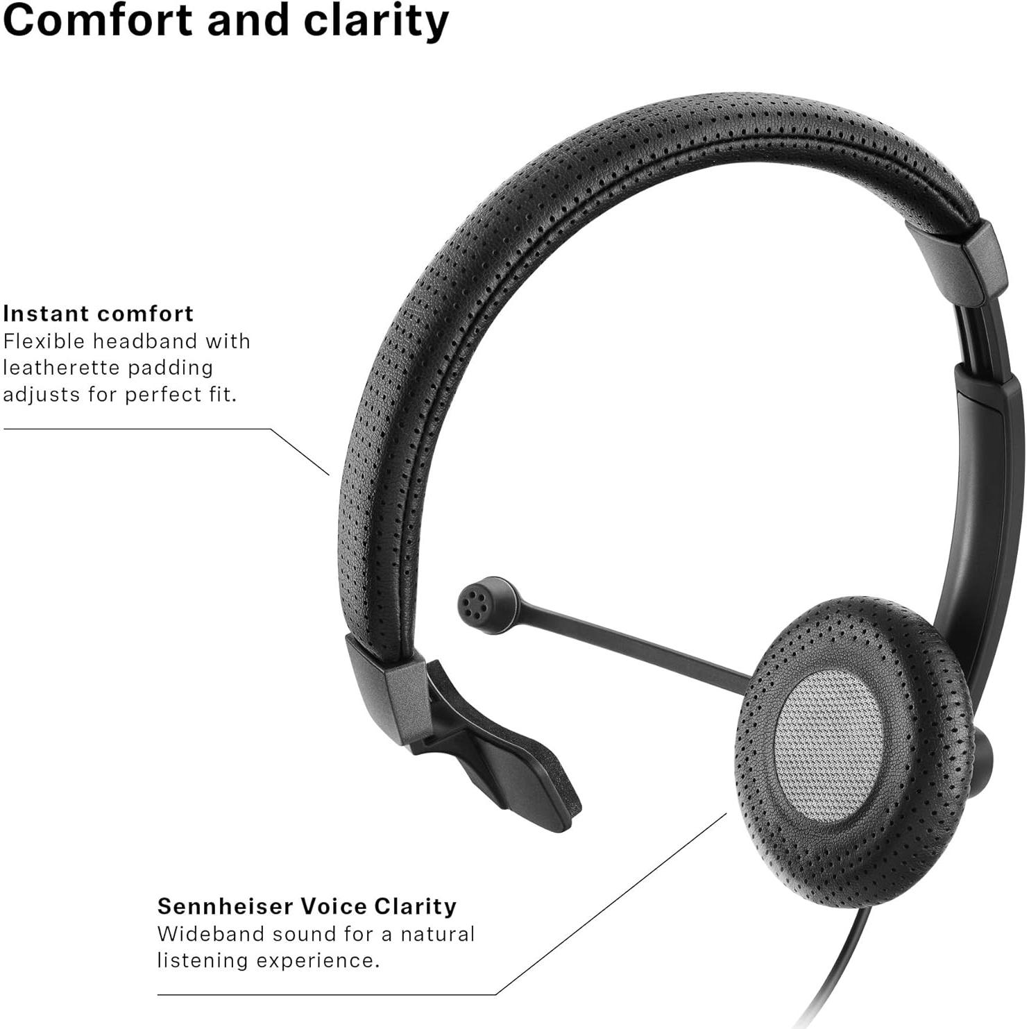 Auricular Sennheiser SC 40 USB MS con Micrófono y Cancelación de Ruido