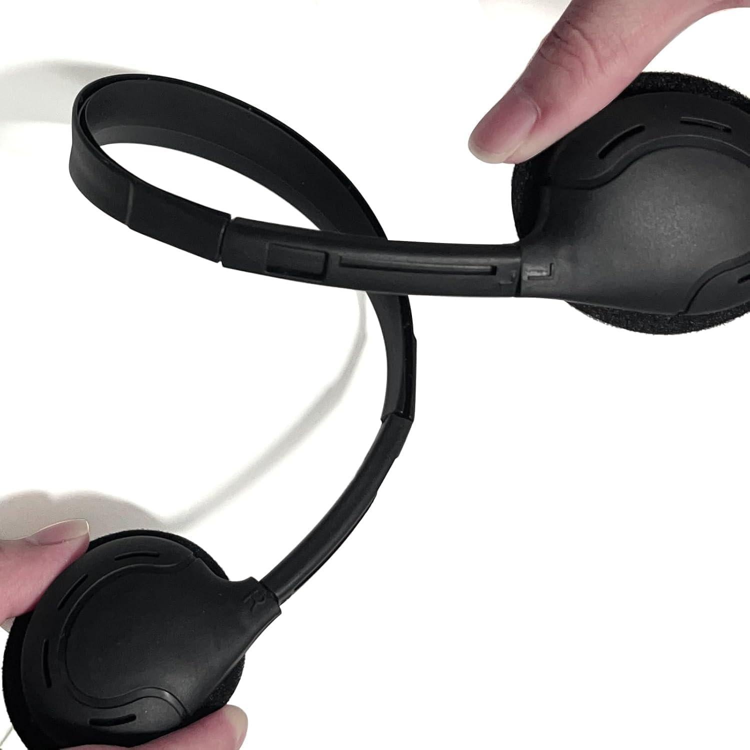 Paquete de 20 Auriculares WAHUWAY Ajustables 3.5mm para Aula