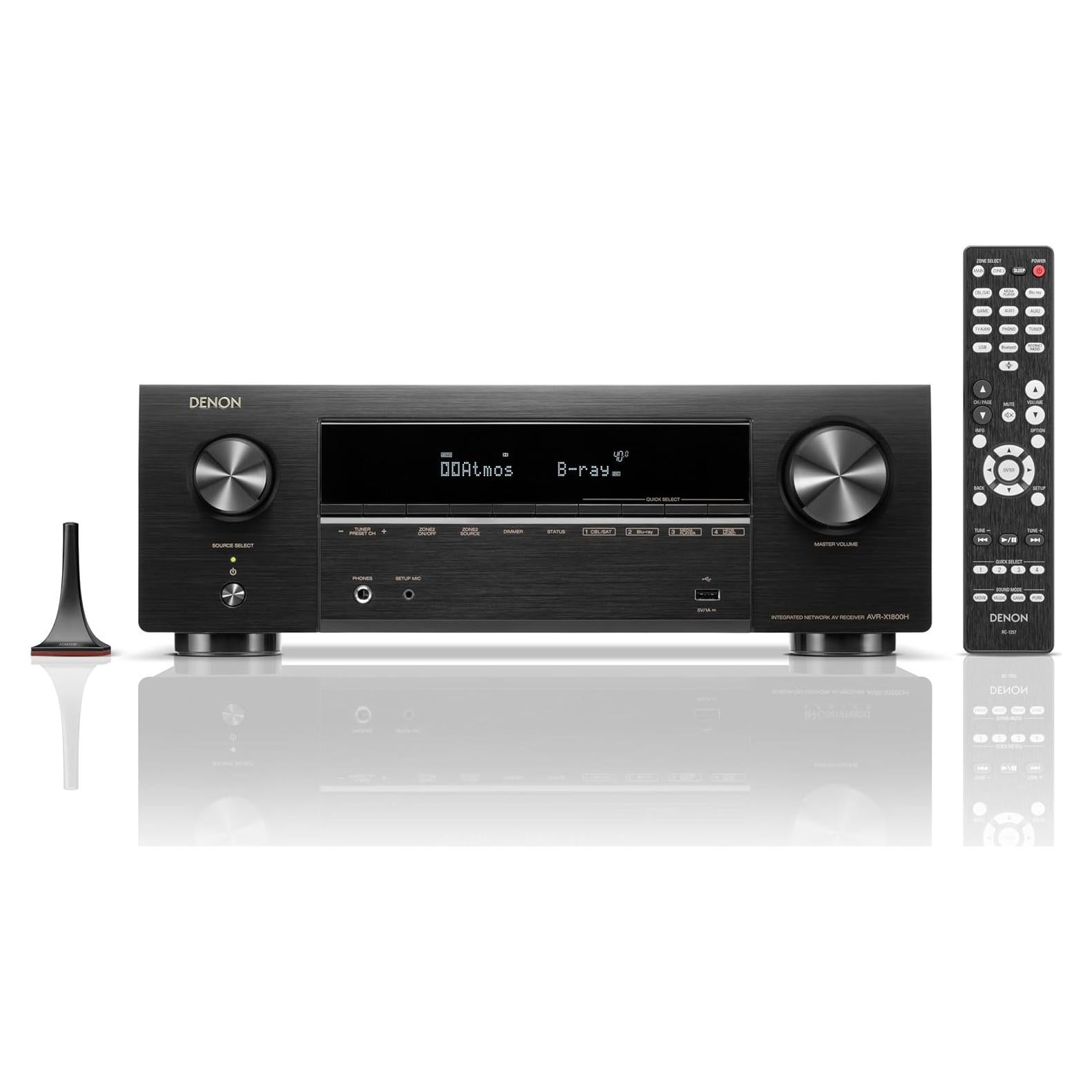 Receptor AV Denon AVR-X1800H 7.2 Canales 80W HDMI 8K
