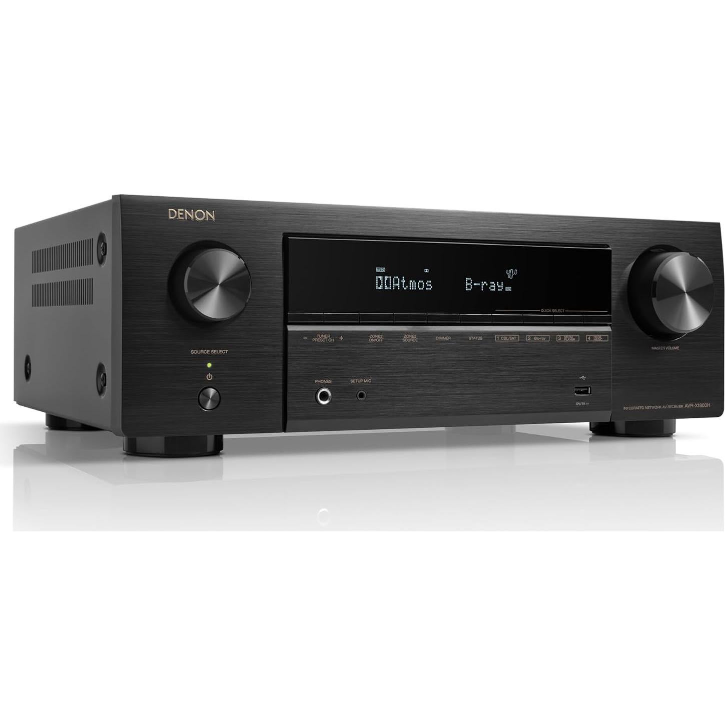 Receptor AV Denon AVR-X1800H 7.2 Canales 80W HDMI 8K