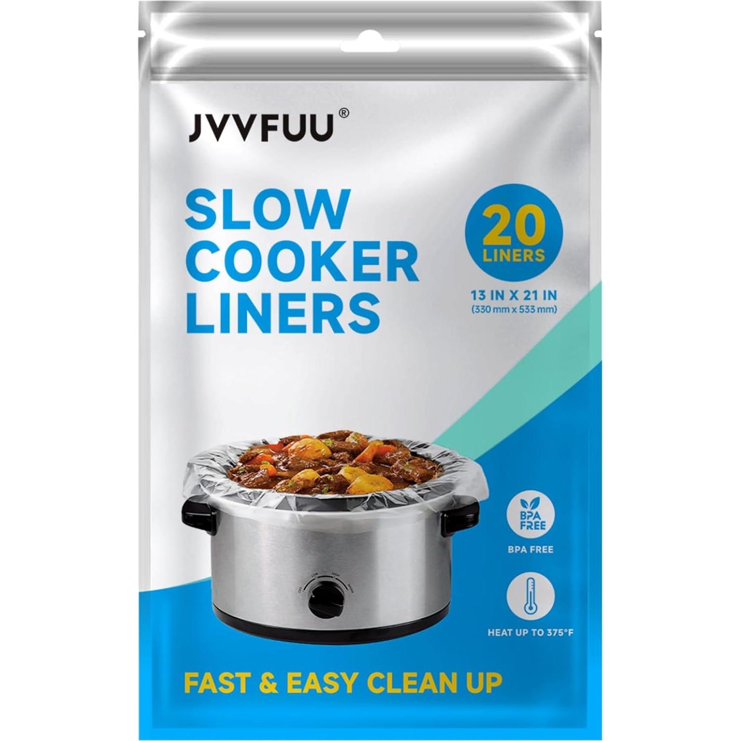Forros Desechables para Olla de Cocción Lenta JVVFUU 20 Unidades