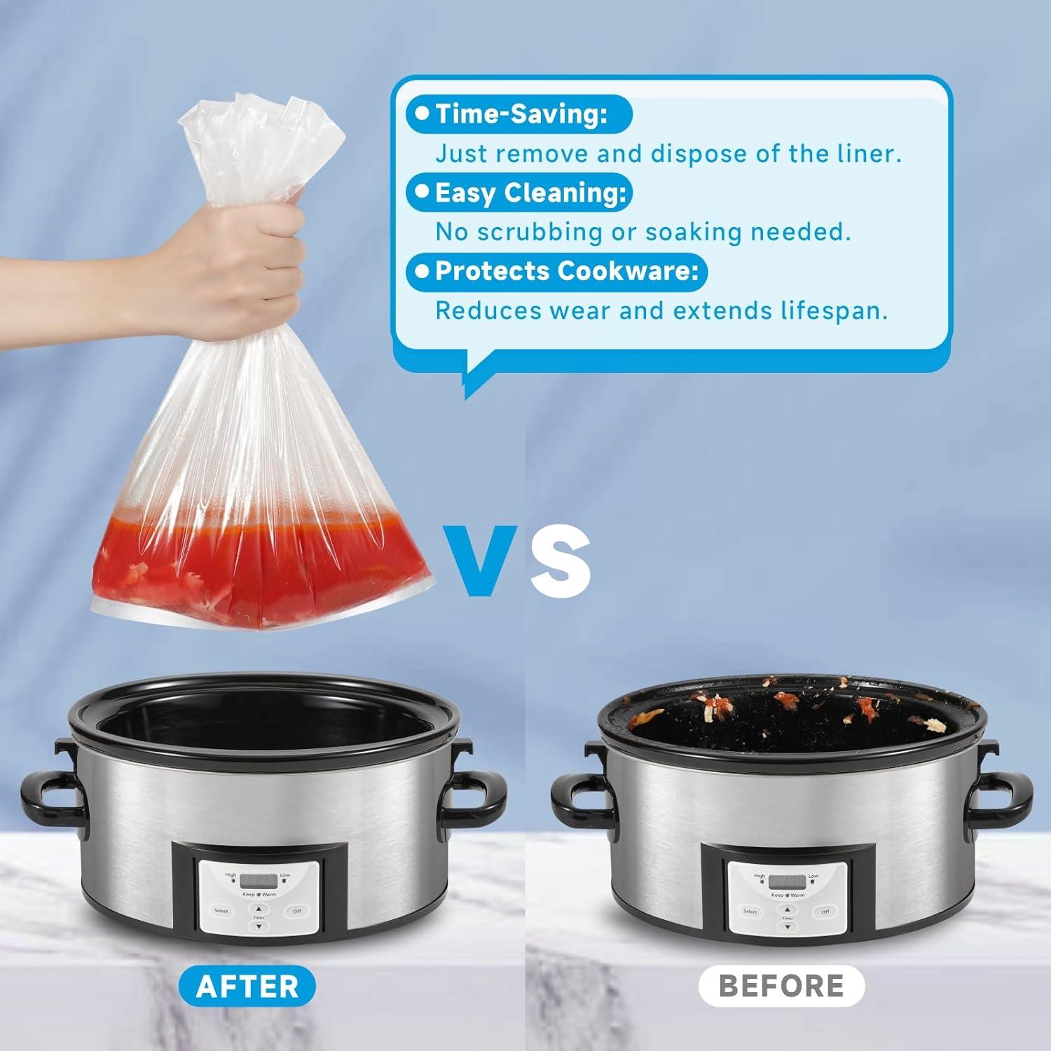 Forros Desechables para Olla de Cocción Lenta JVVFUU 20 Unidades