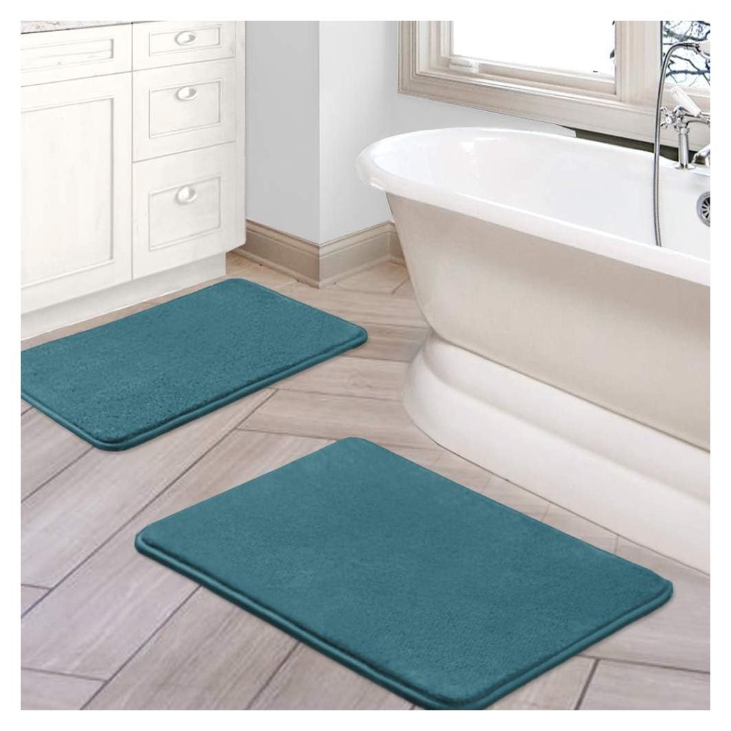 H.VERSAILTEX Juego de Alfombrillas de Baño Antideslizantes 2 Piezas