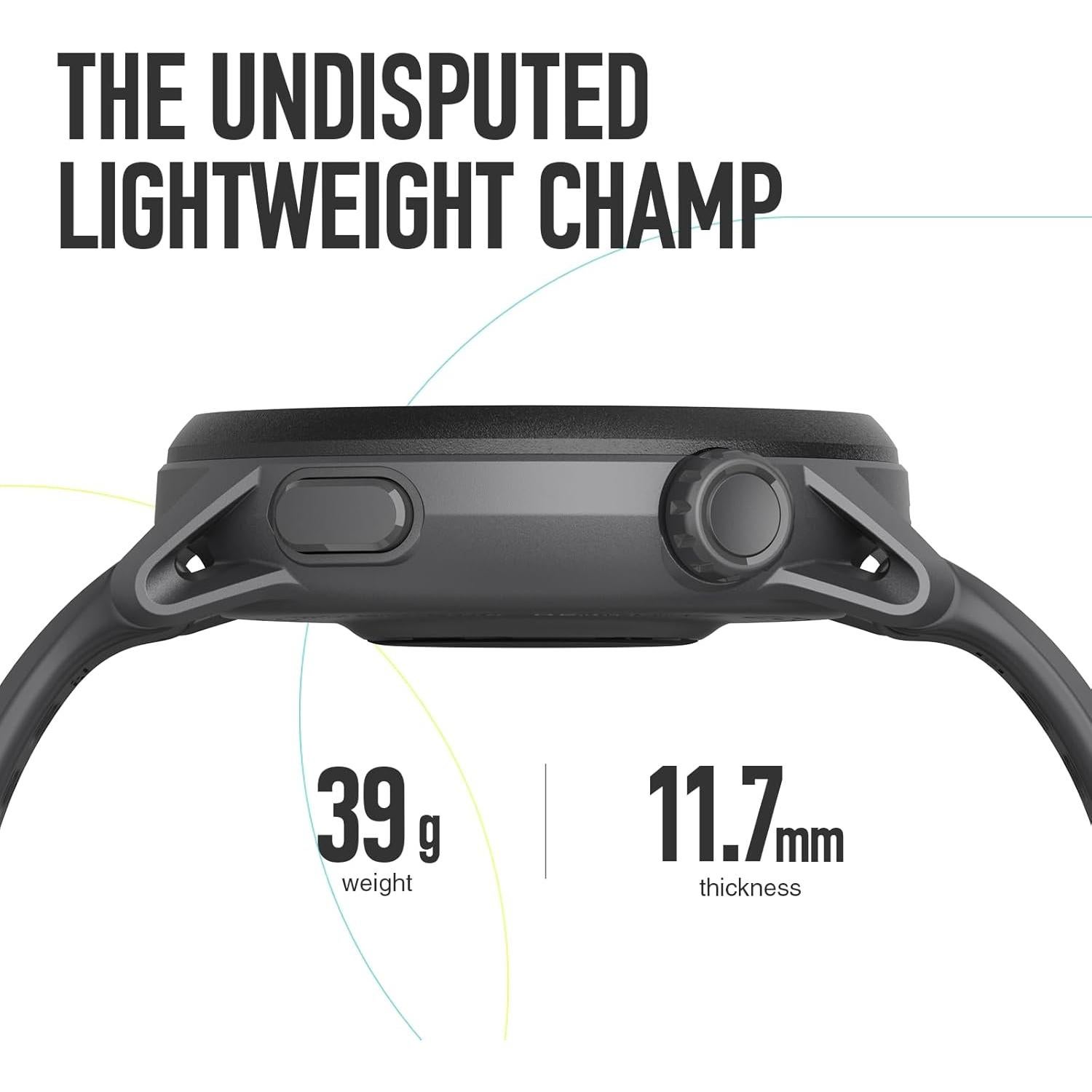 COROS PACE 3 Reloj Deportivo GPS, 17 Días Batería, Negro