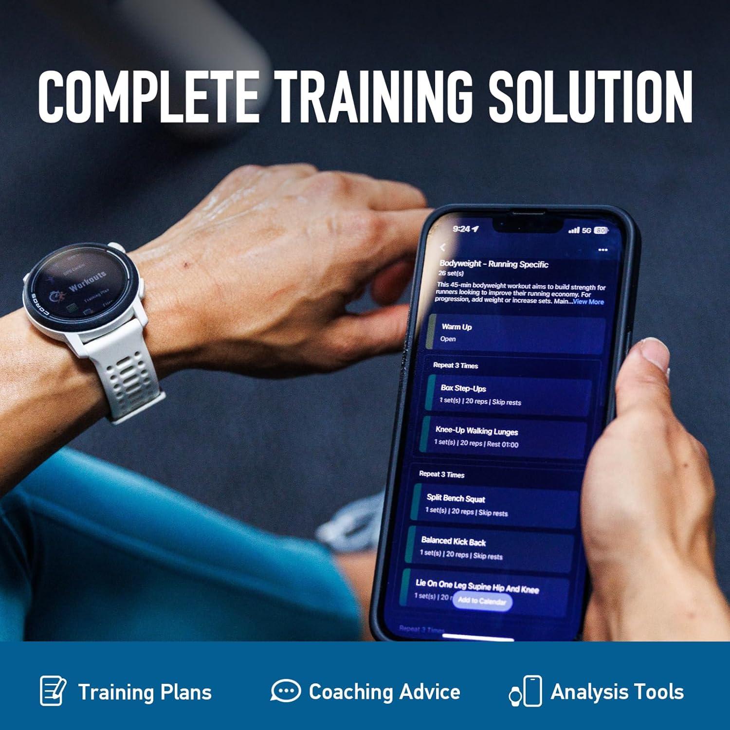 COROS PACE 3 Reloj Deportivo GPS, 17 Días Batería, Negro