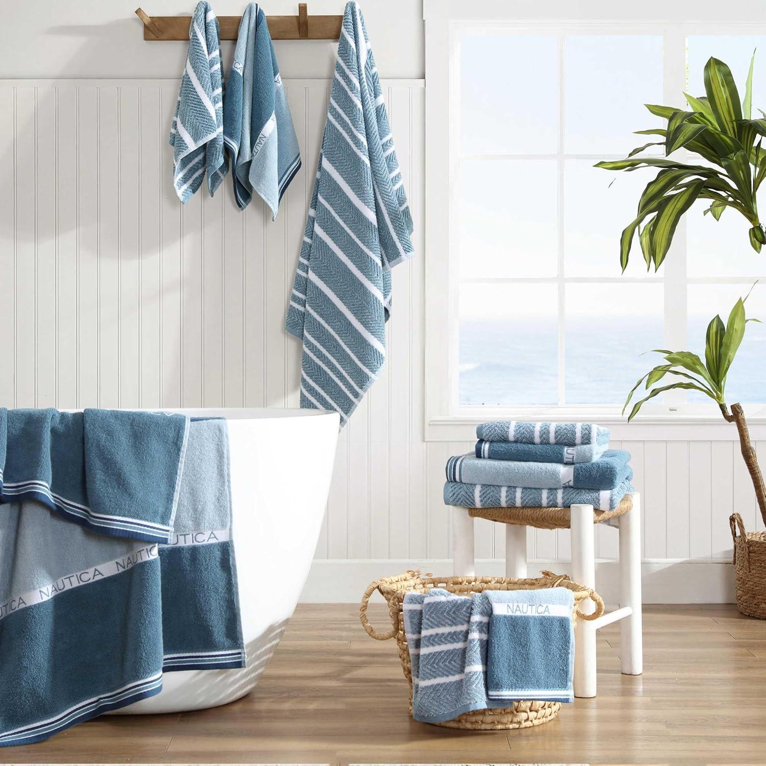 Juego de Toallas de Baño Nautica Belle Castle 6 Piezas Algodón