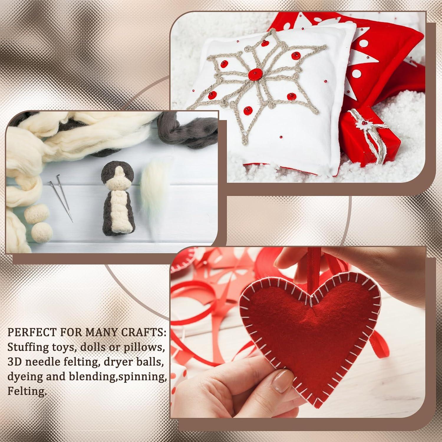 Relleno de Lana Natural Newwiee 1 kg para Manualidades