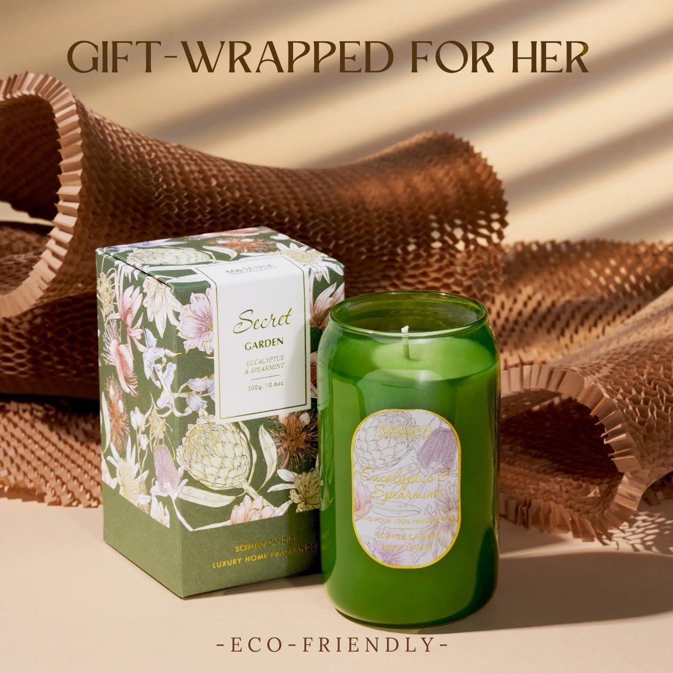 Vela Aromática M&SENSE Eucalipto y Menta 300g - 60 Horas