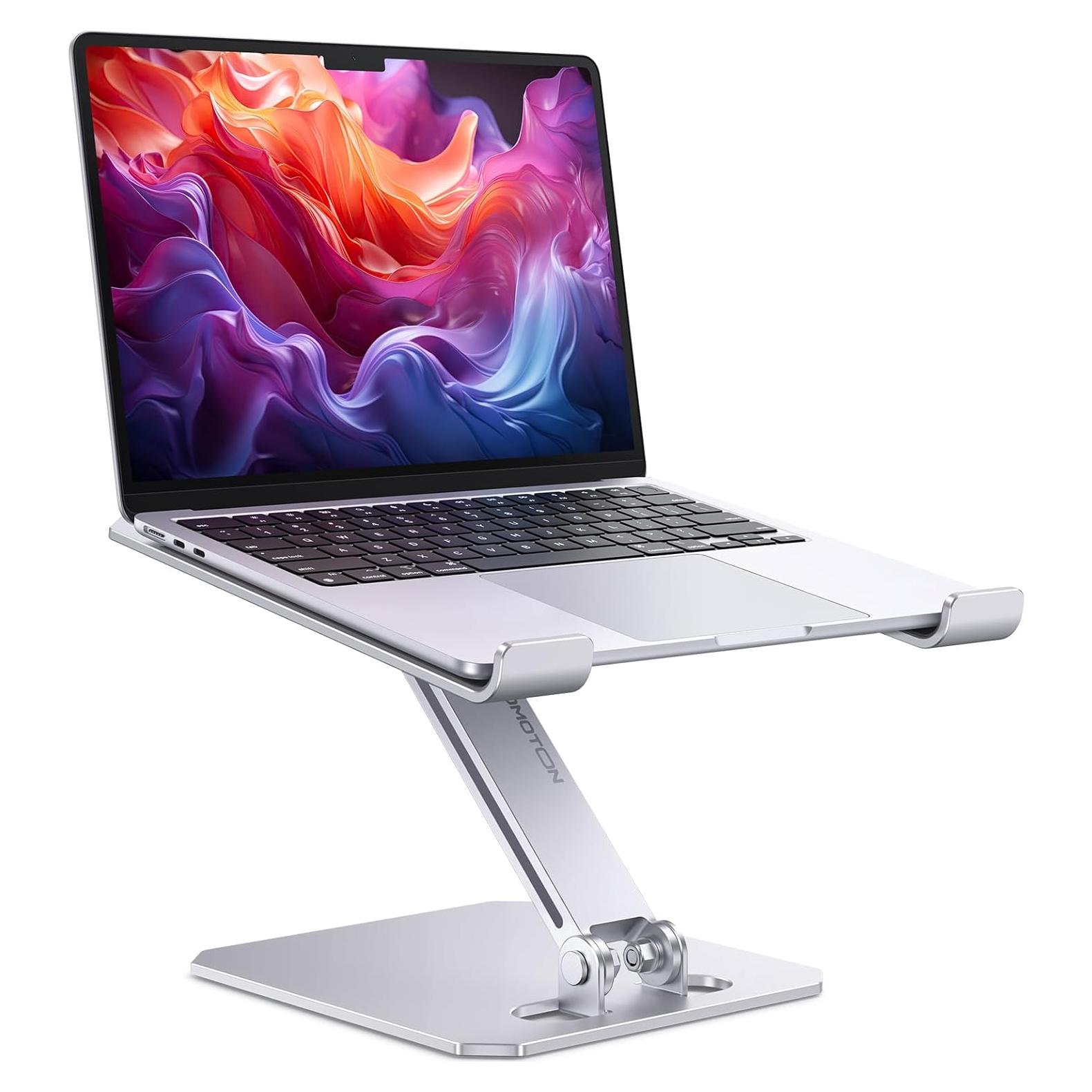 Soporte para Laptop OMOTON Ajustable Ergonómico Aluminio 39.62 cm