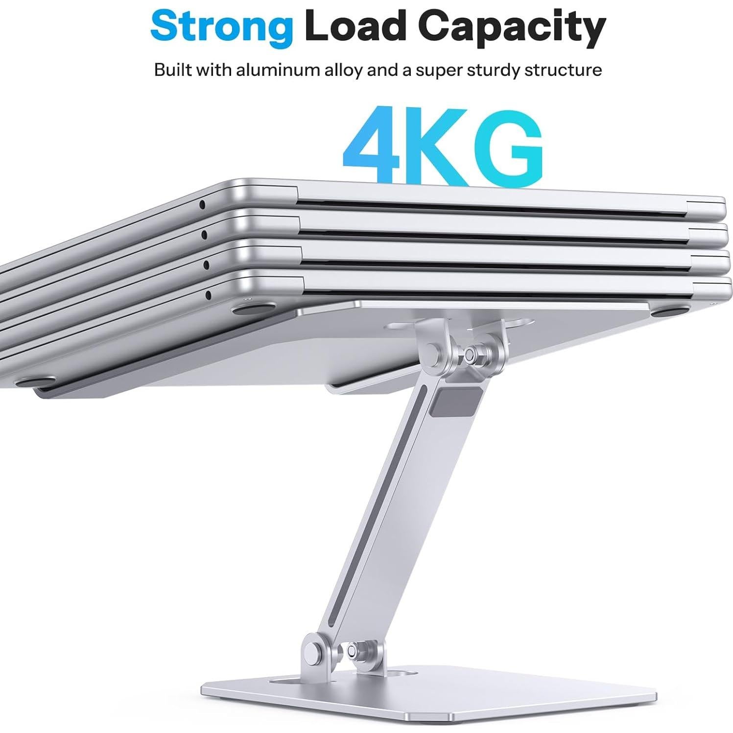 Soporte para Laptop OMOTON Ajustable Ergonómico Aluminio 39.62 cm