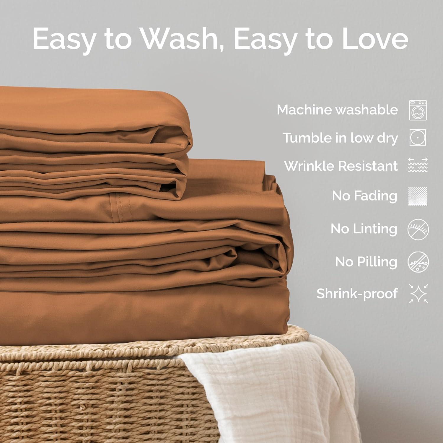 Juego de Fundas de Almohada Queen Bamtek 100% Bambú Refrigerantes