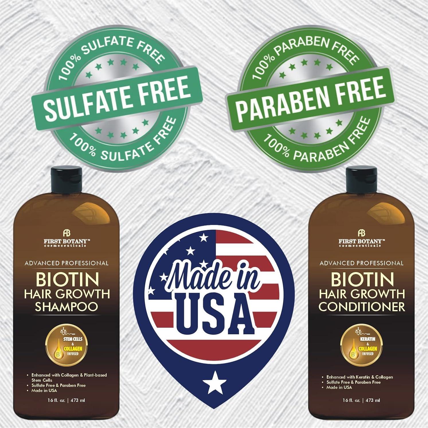 Champú y Acondicionador Biotina Primera Botánica 2x16oz