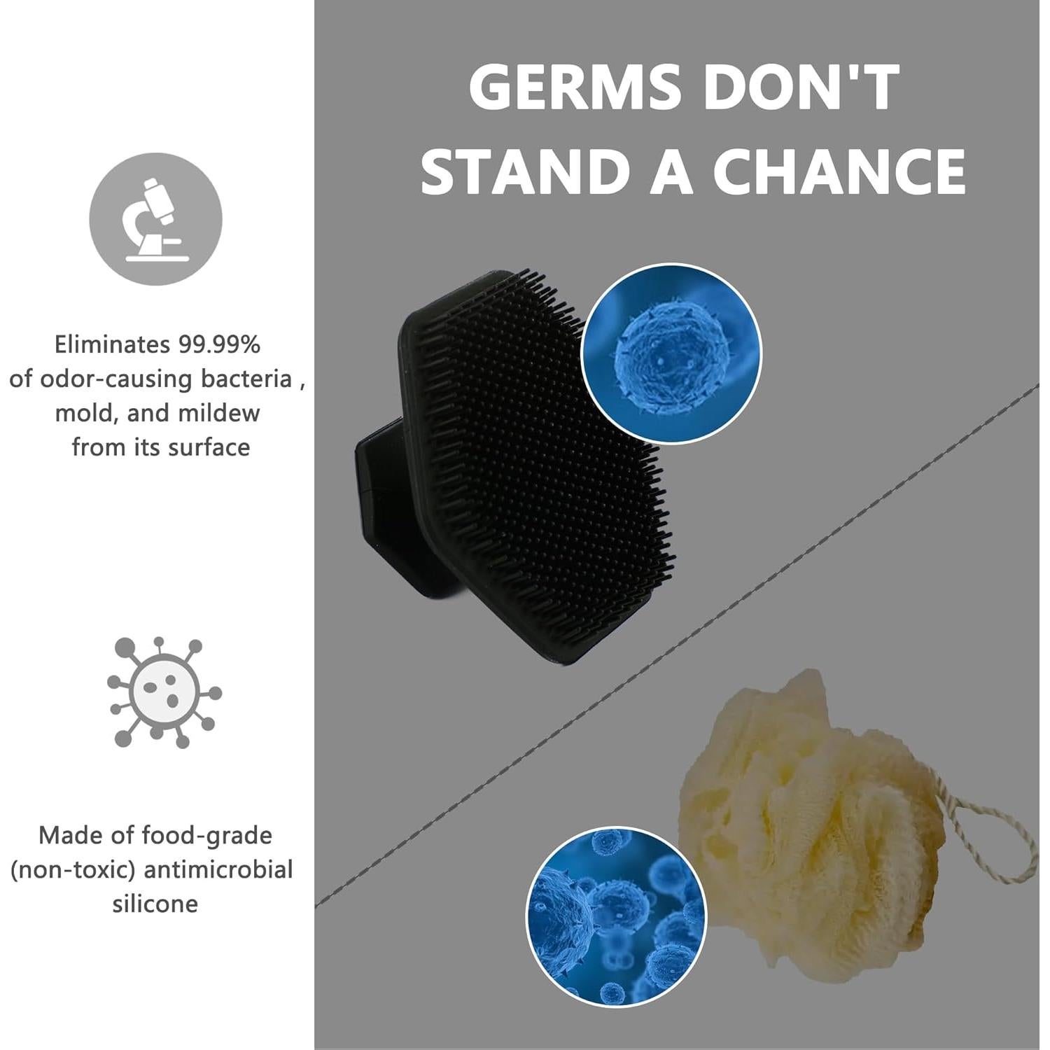 Exfoliador Facial de Silicona JuNianana - 2 Paquete Negro