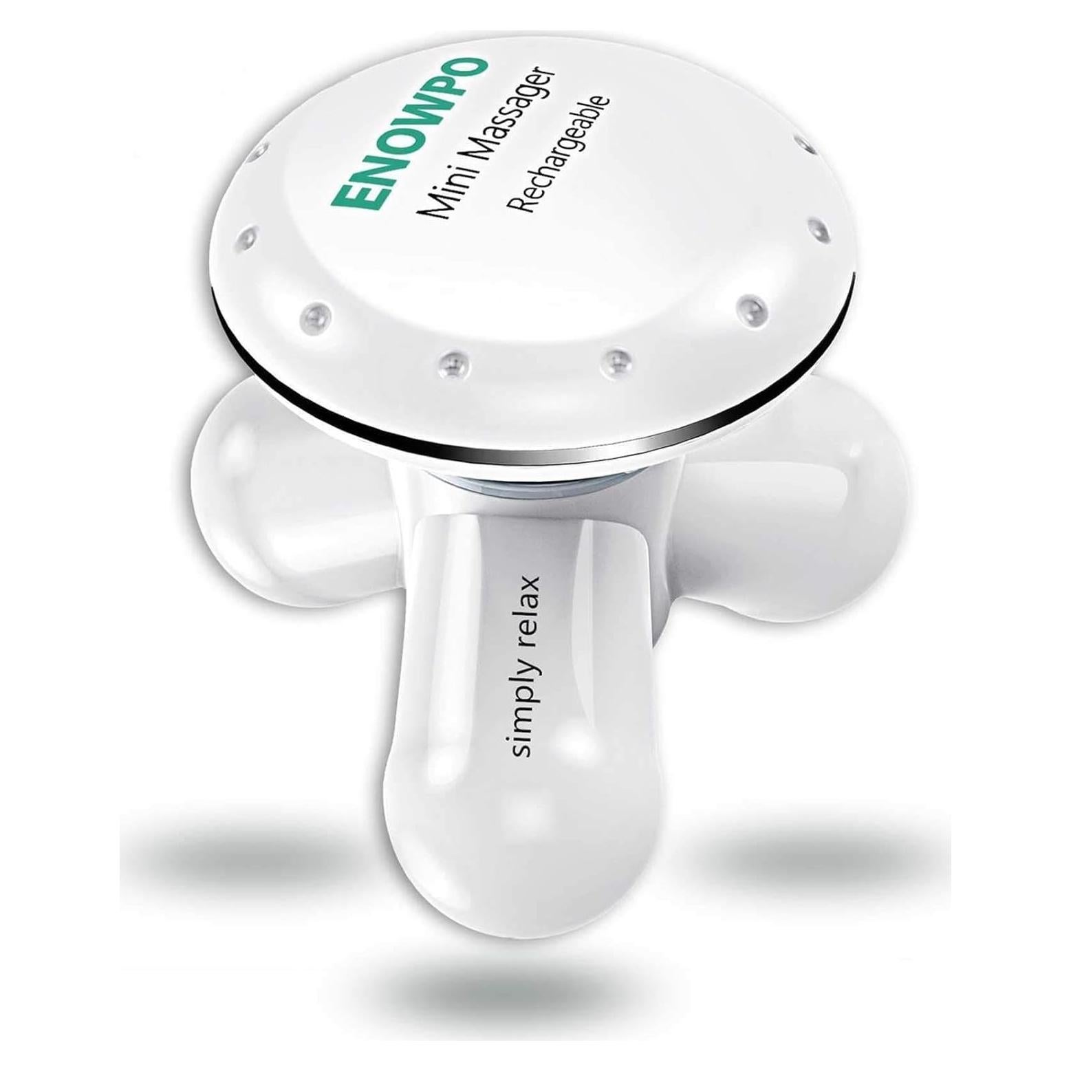 Masajeador Portátil ENOWPO Blanco Alivio Dolor Muscular